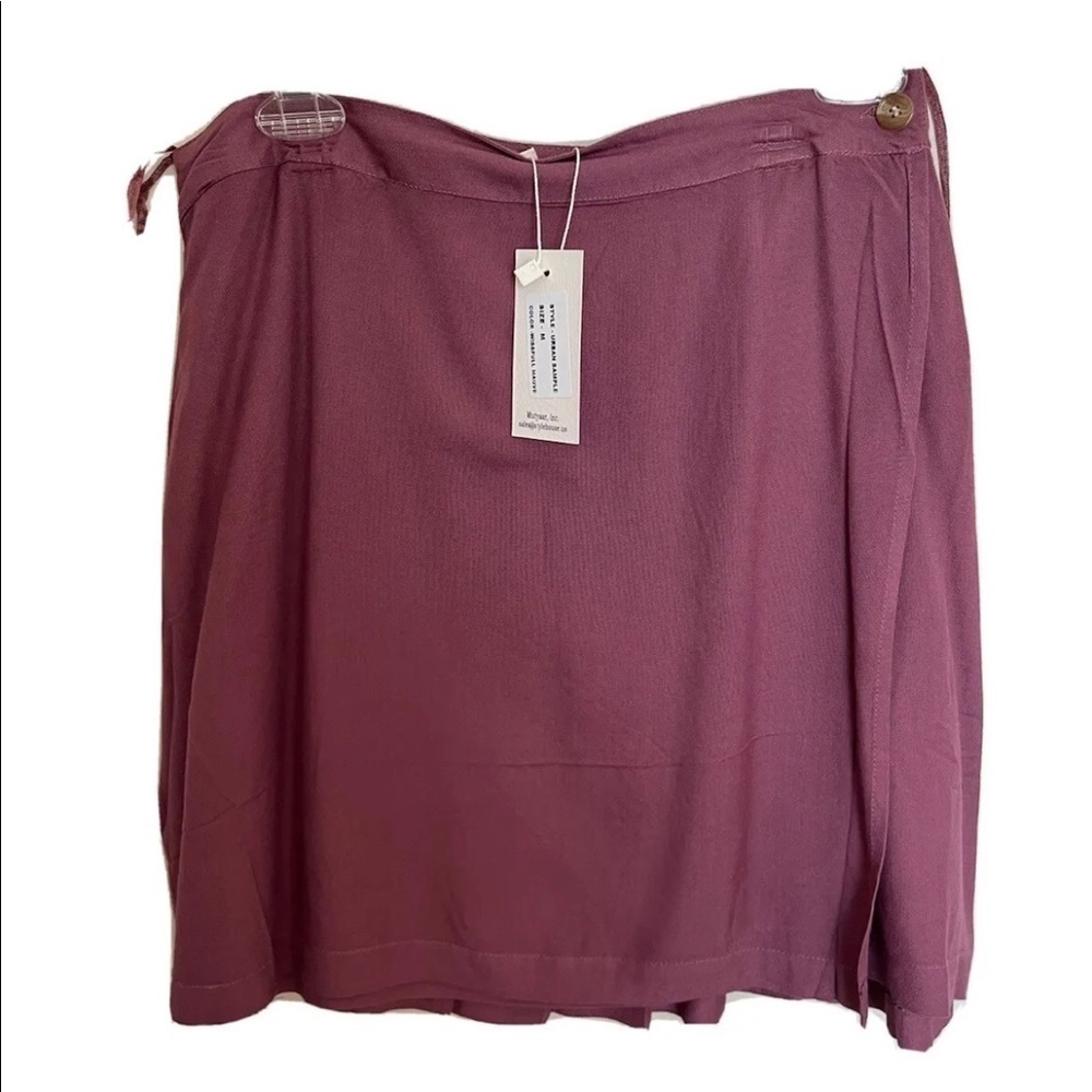 Sim & Sam Short Skirt Pleated Urban Simple Wissfull Mauve - Picture 1 of 6